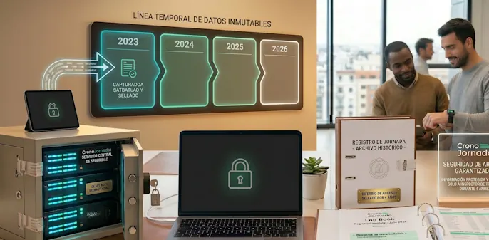Custodia datos registro laboral